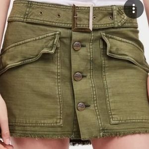 Free People festival sexy "Hanging On Tight" Mini Skirt  Size 10 NWT